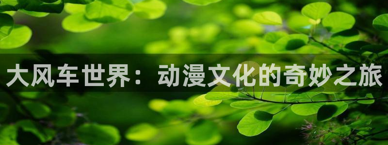 咲良动漫里番在线观看:大风车世界:动漫文化的奇妙之旅配图
