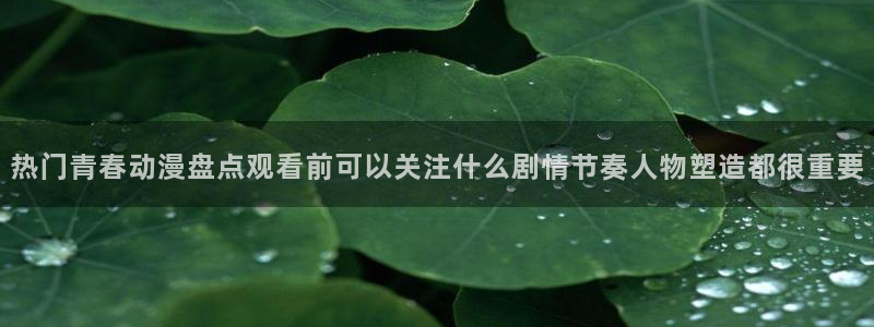 成年动漫在线观看番里:热门青春动漫盘点观看前可以关注什么剧情节奏人物塑造都很重要配图