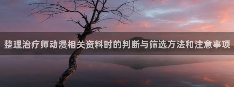 母系里番动漫在线观看:整理治疗师动漫相关资料时的判断与筛选方法和注意事项配图